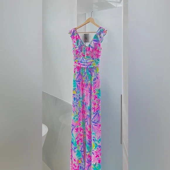 NWT Lilly Pulitzer Mirella Maxi Dress “It was all a dream” XS - Picture 7 of 7